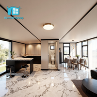 Casa Prefabricada Expandible de Doble Ala de 20 pies/40 pies, Suministro de Fábrica, Casa Modular Móvil de Lujo con Dormitorio y Baño