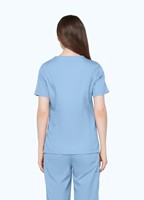 Ensembles d'uniformes médicaux confortables en sergé brossé respirant et extensible, blouses d'infirmière douces en nylon et élasthanne à col en V pour hôpital