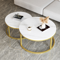 Table Basse Ronde Simple en Marbre, Petits Modèles pour Salon Domestique – Meilleures Ventes