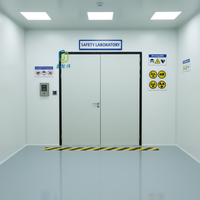 Portes d'urgence coupe-feu en acier inoxydable de haute qualité à faible coût pour hôpitaux et salles d'opération, en fibre de verre, pour usage médical