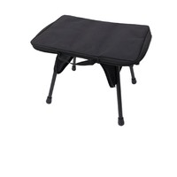 Tabouret tactique de camping extérieur léger en alliage d'aluminium, chaise pliante multifonctionnelle, table rectangulaire portable avec rangement