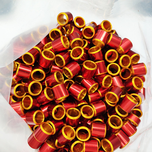 Gold Painting Core Colorful Outside Inside Diameter 8mm Hot Sale New <strong>Models</strong> Aluminum <strong>Rings</strong> for <strong>Pigeon</strong> - Product Image 2