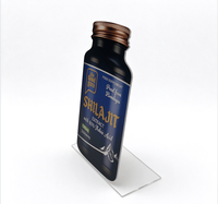 Support d'affichage personnalisé en acrylique en forme de bouteille, panneau imprimé pour suppléments, présentoir de comptoir transparent pour la vente au détail et la promotion