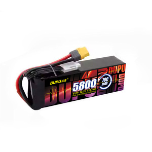 Batería <span class=keywords><strong>para</strong></span> Dron FPV DUPU 6S Semi-sólida de 5800mAh con Conector XT60 XT90, Cátodo LiCoO2, 500 Ciclos - Product Image 1