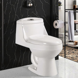 Inodoro moderno de cerámica Siamedly de dos piezas para hotel, artículos sanitarios de doble descarga para baños, inodoro de diseño dividido sudamericano - Product Image 5