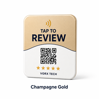 Carte de commentaires Google Vorx Tech, autocollant NFC, étiquette adhésive en époxy imperméable avec code QR OEM