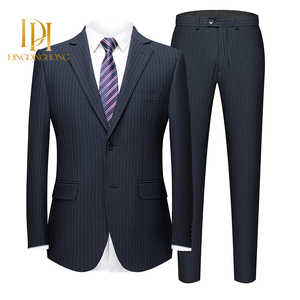 Nouvel ensemble de costume de cérémonie pour homme grande taille : blazer et pantalon à fermeture éclair pour mariage et bureau - Product Image 1