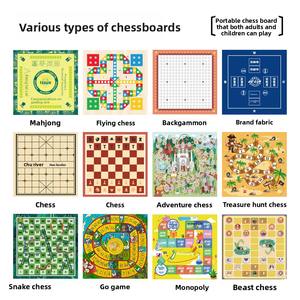 Tapete de Almacenamiento Portátil para Ajedrez QJ, <span class=keywords><strong>Ludo</strong></span>, Ajedrez Chino, Gomoku, Caza del Tesoro, Mahjong, con Cien Parches - Product Image 2