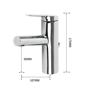 Robinet moderne monotrou 28994/28996T en laiton avec cartouche céramique pour eau froide et chaude, pour lavabo - Product Image 4