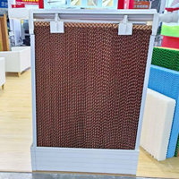 Tapis rafraîchissant lavable marron avec cadre en acier inoxydable, haute qualité, diverses couleurs, équipement pour l'élevage de volailles et d'animaux