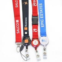 Porte-carte d'identité personnalisé avec lanière porte-badge rétractable porte-badge porte-nom lanière de cou porte-badge rétractable