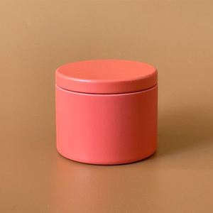 Boîtes cylindriques en fer blanc colorées personnalisées pour la vente en gros, 2oz, 4oz, 6oz, 8oz, pots à bougies de Noël vides, contenants décoratifs dorés - Product Image 4
