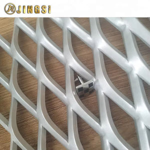 <span class=keywords><strong>Grille</strong></span> de fenêtre en métal déployé Conception de <span class=keywords><strong>grille</strong></span> en métal déployé en aluminium Panneau d'expansion en métal - Product Image 6