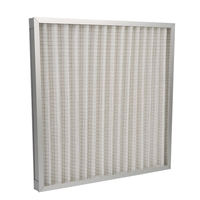 Filtre à air jetable pour panneau HVAC, en carton, pré-filtre en fibres synthétiques G3 G4, pour ventilation AHU, plusieurs tailles