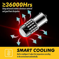 Nouvelle condition 56SMD LED clignotant ampoule 1156 3014 1141 1003 7506 3157 3156 pour les feux arrière de frein arrière RV