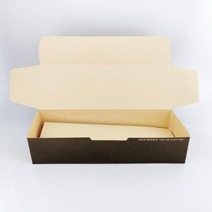 กล่องอาหารแบบใช้แล้วทิ้งสำหรับสายการบิน YBLPAK กล่องกระดาษพับได้สำหรับขนม แซนวิช พิซซ่า บรรจุภัณฑ์แบบนำกลับบ้านที่เป็นมิตรกับสิ่งแวดล้อม - Product Image 4