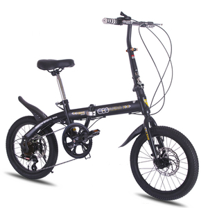 Vélo à cadre en acier au carbone <span class=keywords><strong>16</strong></span> <span class=keywords><strong>20</strong></span> <span class=keywords><strong>pouces</strong></span> 7 vitesses pour hommes <span class=keywords><strong>ou</strong></span> femmes, vélo pliable et léger, vélo de ville pliable pour adultes - Product Image 4