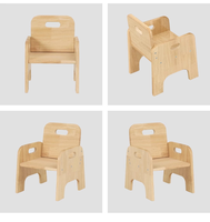 Chaise en bois massif pour bébé, crèche, école maternelle et jardin d'enfants, meubles en bois massif pour enfants, meubles Montessori