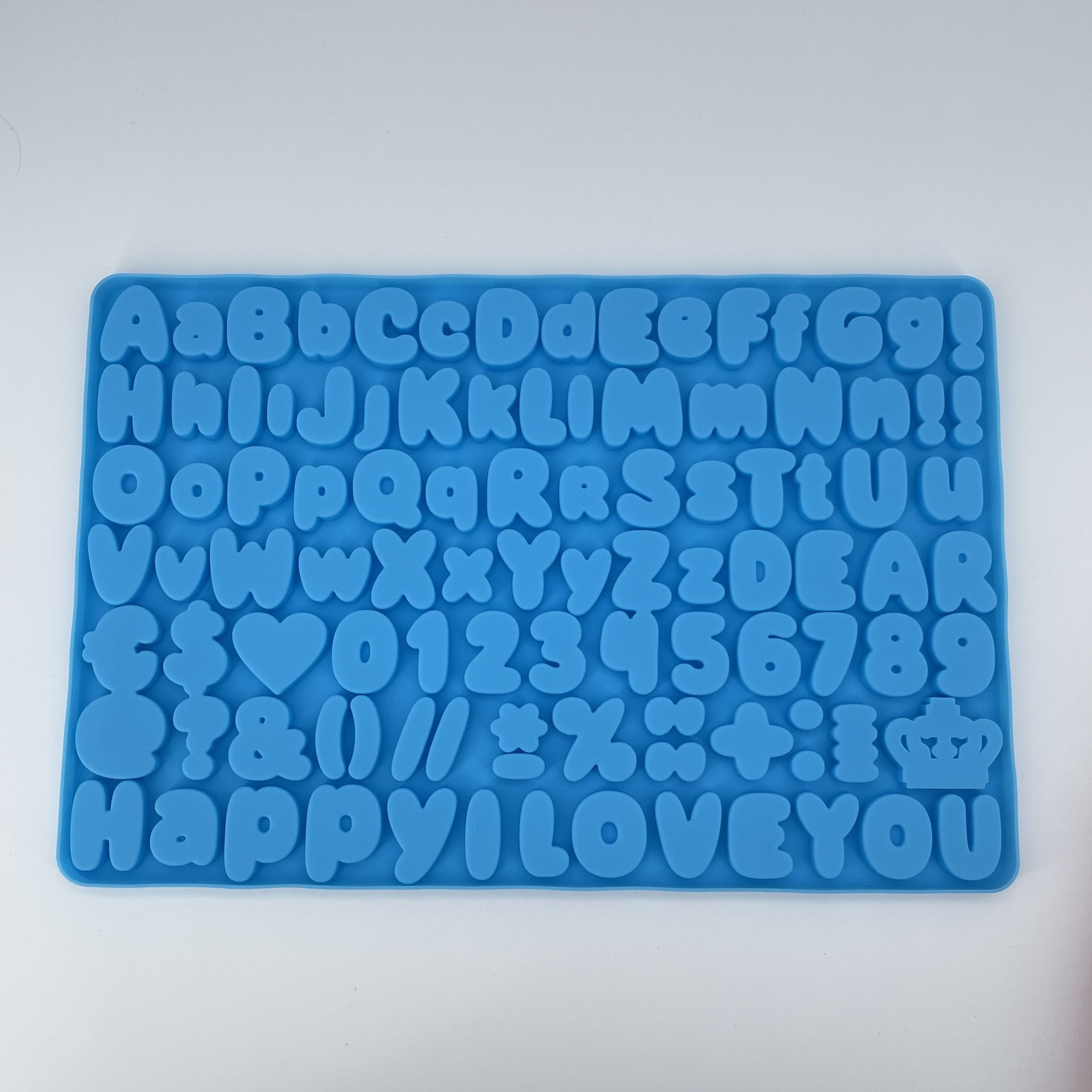 ตัวอักษรสีน้ำเงิน