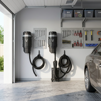 Aspirateur mural 1500W pour garage, idéal pour le detailing automobile, le lavage de voitures et les ateliers
