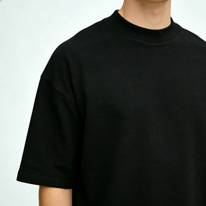 Camiseta de Hombre de Lujo, Hombros Caídos, Cuello Redondo, Lisa, al por Mayor, Diseño Personalizado, 100% Algodón - Product Image 3