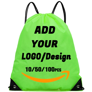 Custom Nylon Polyester Draw String <b>Backpack</b> Waterproof Foldable Design for Sports Gym Swimming & Traveling - Product Image 4