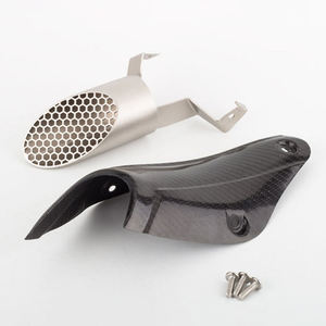 Échappement modifié avec tuyau de liaison intermédiaire de bouclier thermique en fibre de carbone pour Yamaha MT09 <span class=keywords><strong>MT</strong></span>-<span class=keywords><strong>09</strong></span> FZ09 XSR900 2017-2020 - Product Image 6