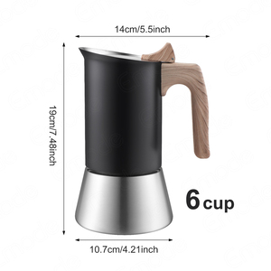 <span class=keywords><strong>Cafetière</strong></span> italienne <span class=keywords><strong>classique</strong></span> de qualité supérieure <span class=keywords><strong>Cafetière</strong></span> moka italienne en acier inoxydable - Product Image 2