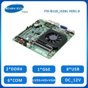 Carte mère industrielle Thin Mini ITX avec double LAN, 2 LAN <span class=keywords><strong>1155G7</strong></span> DDR4 2.5G 6 COM 8 USB SATA M.2 PS2 SIM - Product Image 2