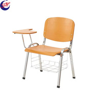 Chaise empilable en bois d'écriture de lecture d'étudiant de mobilier scolaire avec la chaise d'étudiant de Tablette