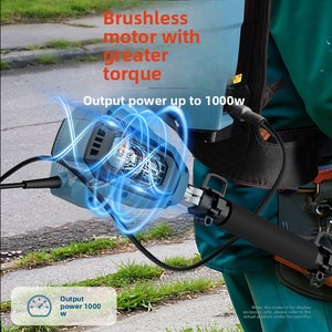 เครื่องตัดหญ้าแบบสะพายหลัง 40V รุ่น Heavy Duty แบบไร้แปรงถ่าน แบตเตอรี่ลิเธียม 10Ah/20Ah ชาร์จเร็ว พร้อมแผ่นป้องกัน สำหรับสวนผลไม้ขนาดใหญ่ - Product Image 3