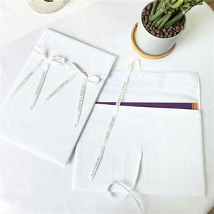 Chuanghua Luxury Reusable <b>White</b> Cotton <b>Envelope</b> Flap T-Shirt Packaging Bag for Garments Shoes Jewelry Recyclable Dust Bag - Product Image 2
