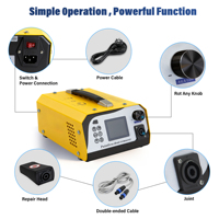 Aomai PDR009 Kit de Reparación de Carrocería de Aluminio, Calentador de Inducción Magnética, Herramientas de Eliminación de Abolladuras sin Pintura, AC 220-240V 1500W
