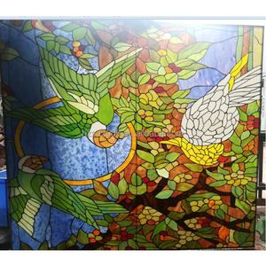 Vitral de Iglesia Personalizado Estilo Europeo, Bloque de Vidrio Sólido, Arte Tiffany, para Pared, Tamaño Grande, Doble - Product Image 5