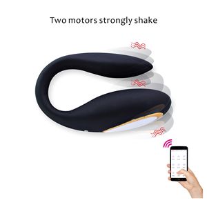 Uzaktan kumanda Patting çift yatak oynamak için silikon çift titreşimli vajina vibratör seks oyuncakları kadın - Product Image 6