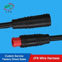Connecteur en cuivre étanche IP68 JFS 2-6P pour extérieur, 6A 10A, femelle vers mâle, M6/M7/M8, 12V/110V, faisceau de câblage DIY pour vélo électrique