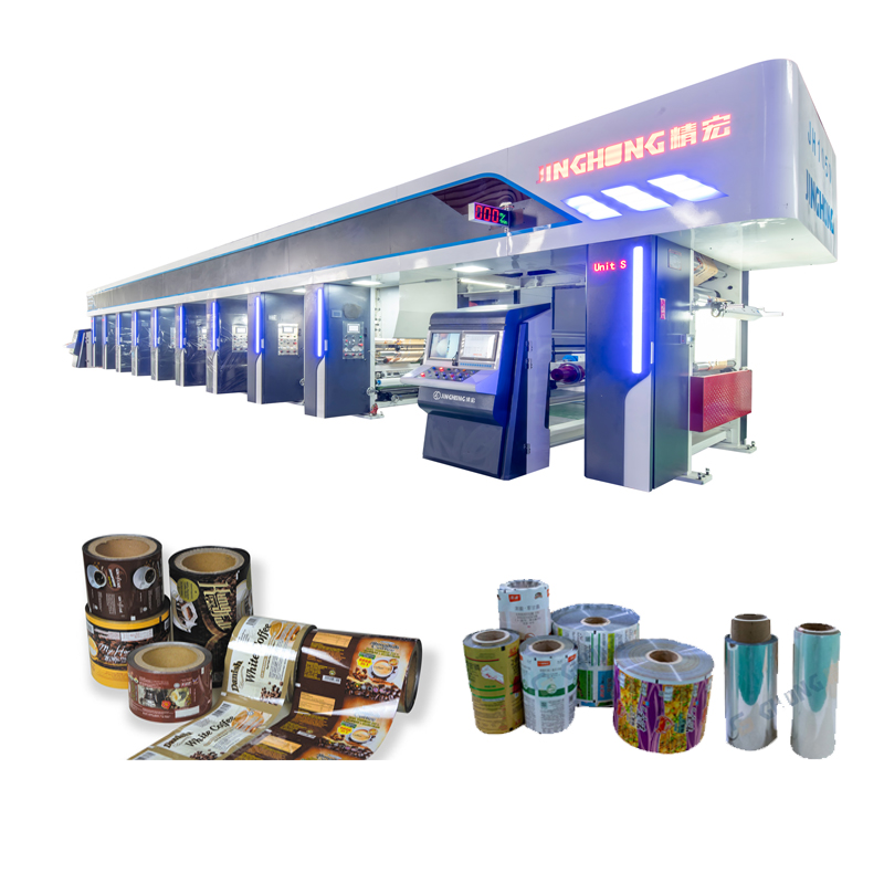 2 Color Roll to Roll Ink Transfer Roto Gravure Rotogravure Printing Machine Printer