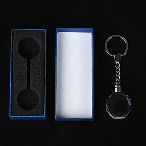 พวงกุญแจคริสตัล K9 รูปทรงแปดเหลี่ยม ลายการ์ตูน คุณภาพสูง ทนทาน พร้อมไฟ LED - Product Image 5