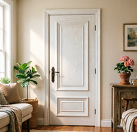Porte intérieure en bois massif personnalisée, porte en bois moderne pour maison et villa, type de moulure en bois