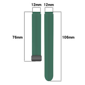 Bracelet de montre en silicone Upro 12MM avec boucle magnétique pour Xiaomi Mi Band 10/9, compatible avec les montres intelligentes - Product Image 3