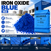 Pigment en poudre d'oxyde de fer bleu Fe2O3, colorant inorganique synthétique pour revêtements de construction, glaçure céramique, vente en gros