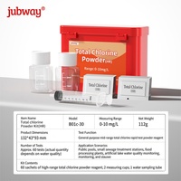Kit de Prueba de Cloro Total de Alta Gama 0-10mg/L, Polvo DPD para Monitoreo de Piscinas y Aguas Residuales, Prueba Precisa de Calidad del Agua