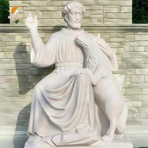Giardino personalizzato intagliato a grandezza naturale statua di San Francesco di <span class=keywords><strong>Assisi</strong></span> - Product Image 2