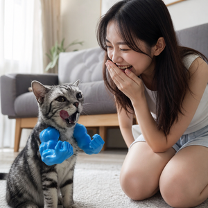 Pendentif fantaisie amusant en forme de bras musclés imprimés en 3D pour chat, accessoire photo original, jouet de blague pour chats et chiens - Product Image 6