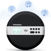 Huipu CD-11A Tragbarer Rutschfester Stoßfester Schwarzer Discman Musikplayer USB-Display Fernbedienung Lautsprecher-Kompakter CD-Player