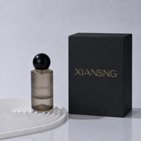 Bouteilles en verre transparentes vides en gros, épaisses, 100 ml, pour parfum, avec logo couleur personnalisé et boîte d'emballage