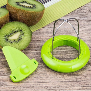 Taglia Kiwi <span class=keywords><strong>3</strong></span> <span class=keywords><strong>in</strong></span> <span class=keywords><strong>1</strong></span>: Sbucciatore, Affettatore e Utensile per Tagliare <span class=keywords><strong>in</strong></span> Plastica - Product Image 3