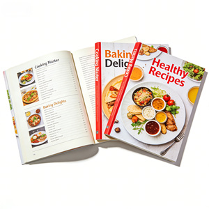 Livres <span class=keywords><strong>de</strong></span> <span class=keywords><strong>cuisine</strong></span> personnalisés OEM/ODM avec couverture rigide, impression offset, matériau en carton, origine Guangdong, emballage - Product Image 2