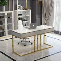 Nouvelle table en marbre à grande planche Bureau d'ordinateur Bureau de patron moderne simple Bureau du président