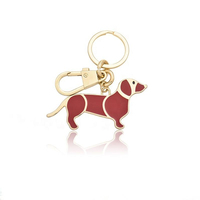 XX Porte-clés électroplaqué très populaire sur Instagram, pendentif de sac de marque, accessoire de sac pour femme, pendentif chien Teckel pour clés de voiture